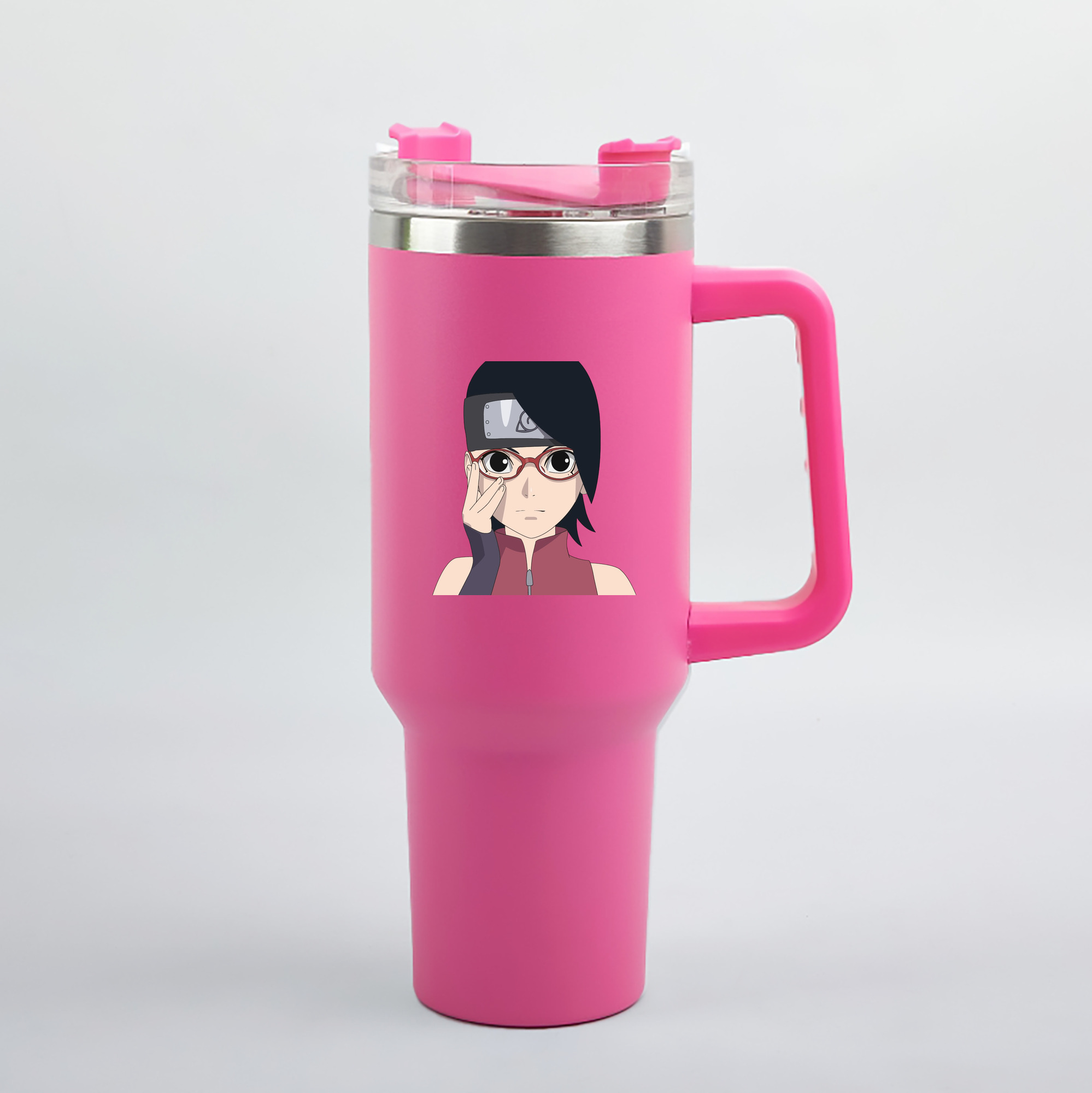 （画像用） NARUTO -ナルト- うちは サラダ Uchiha Sarada 1200mL車用タンブラー（カラープリント）
